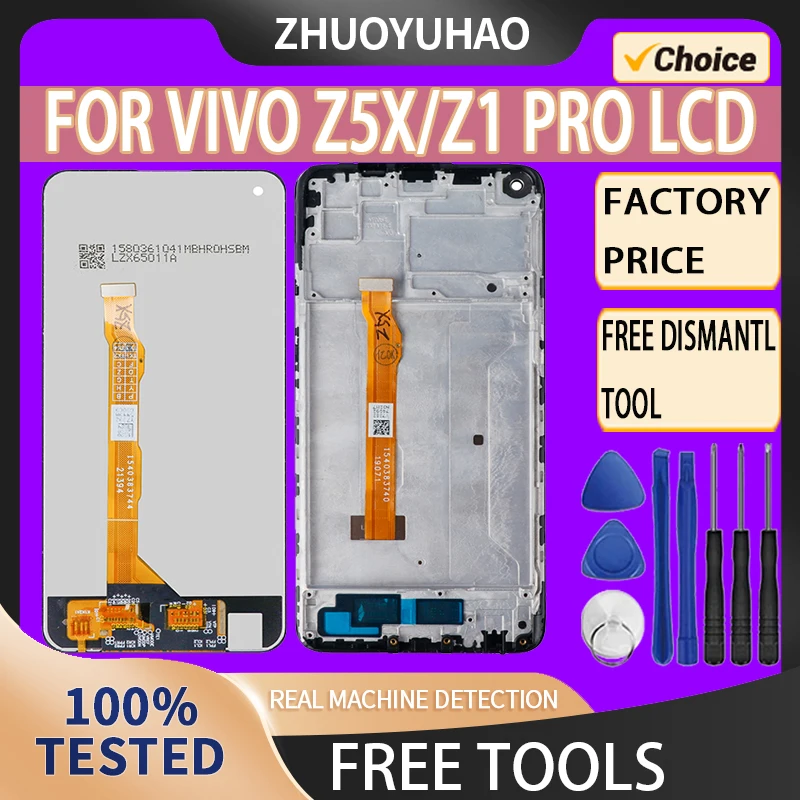 6.53\'\' LCD Display For VIVO Z5x LCD Replacement Display Touch Screen For VIVO Z5x Z1PRO LCD Screen Digitizer Assembly