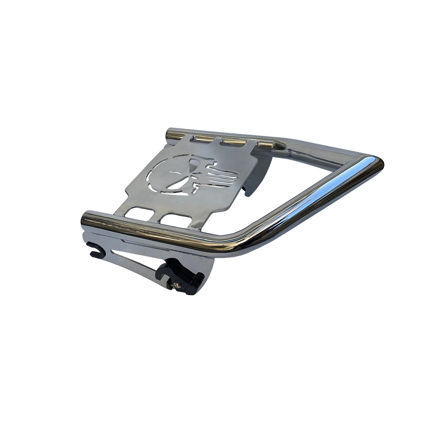 Chrome Detachable Luggage Mount Rack For Harley Touring Street Glide Road King Road Glide Electra Glide 2009-Later