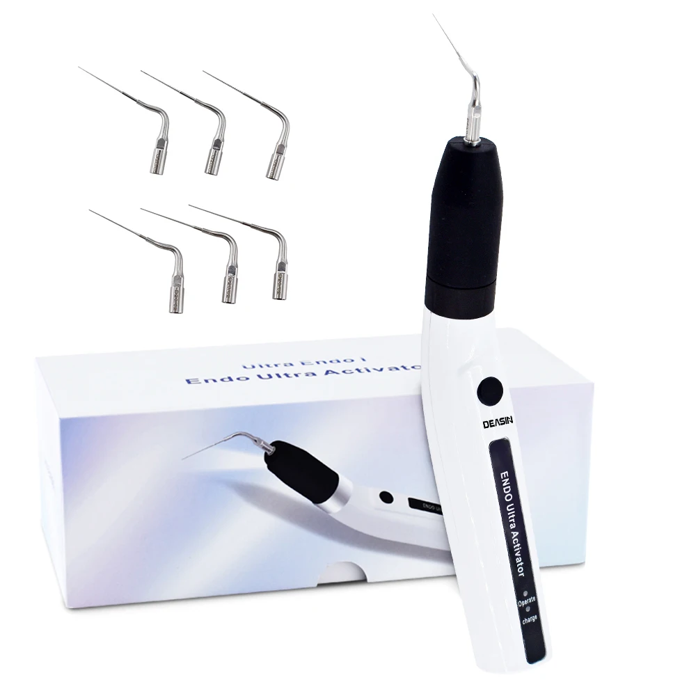 Portable rechargeable dental ultrasonic activator endo files irrigator handpiece for root canal preparation