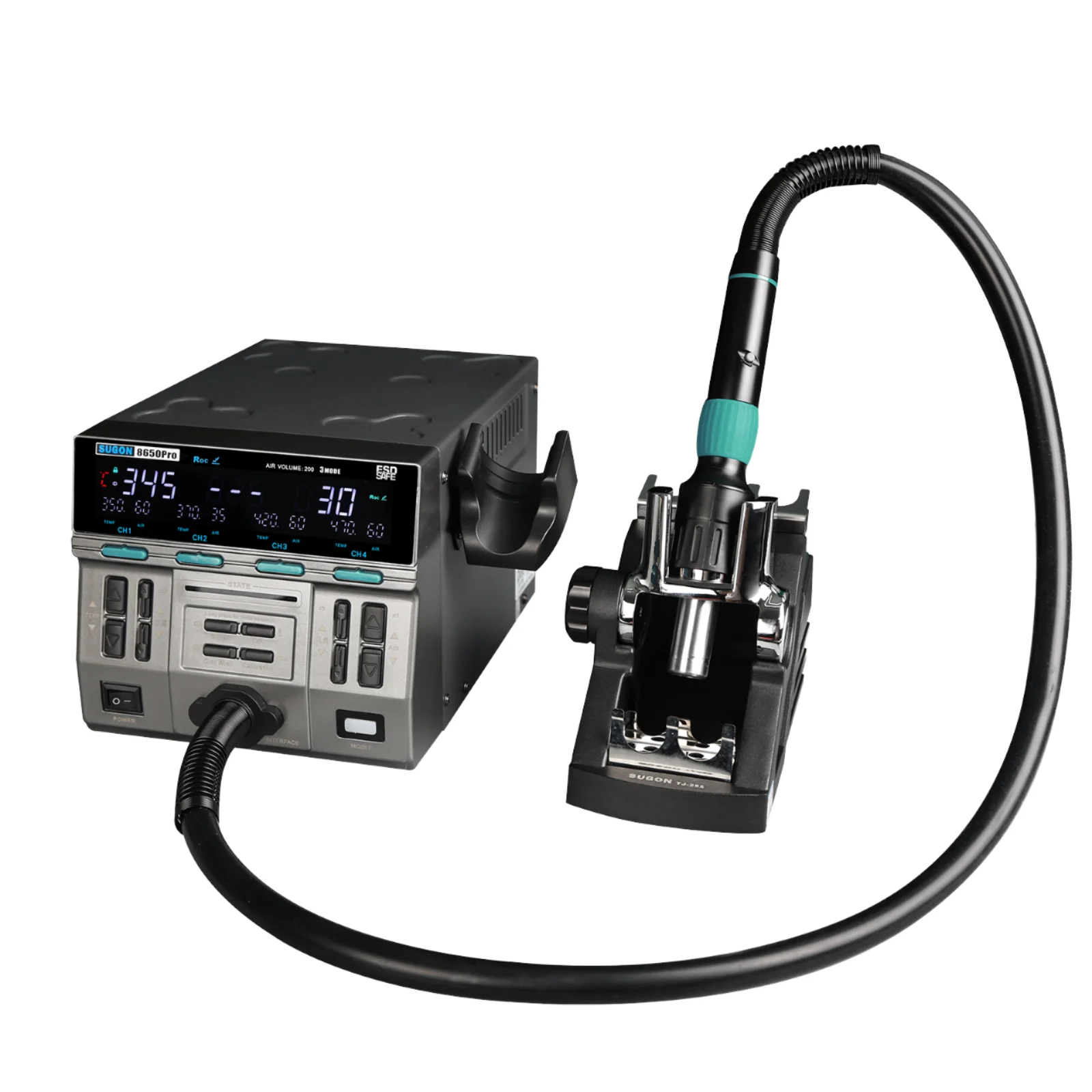 Fast Deal RTS  8650 Pro Curved.Hot Air Gun ROC Mod Updated Protect IC PCB Professional Heat Gun