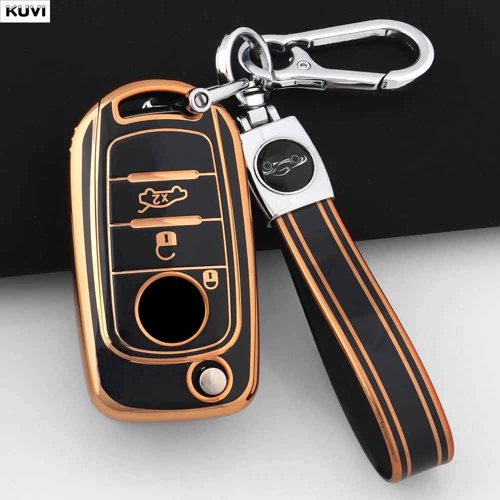 

TPU Car Remote Flip Key Case Cover Shell For FIAT Tipo Toro Nuovo Freedom 500X Doblo Argo Grazie Bag Holder Keychain Accessories