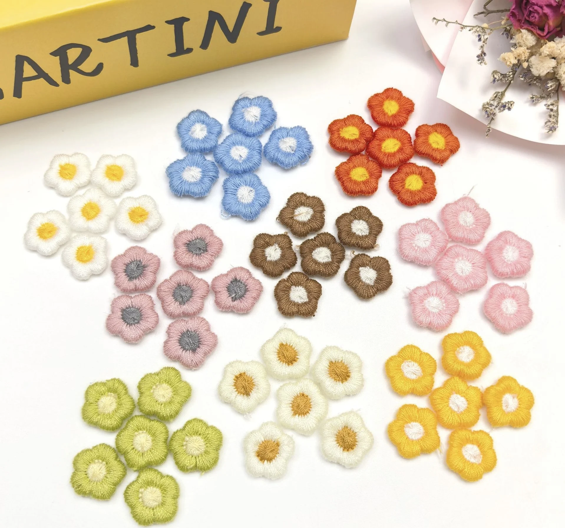 DIY mini embroidery flower accessories small flower hair ornaments earrings clothing hats shoes socks accessories flower
