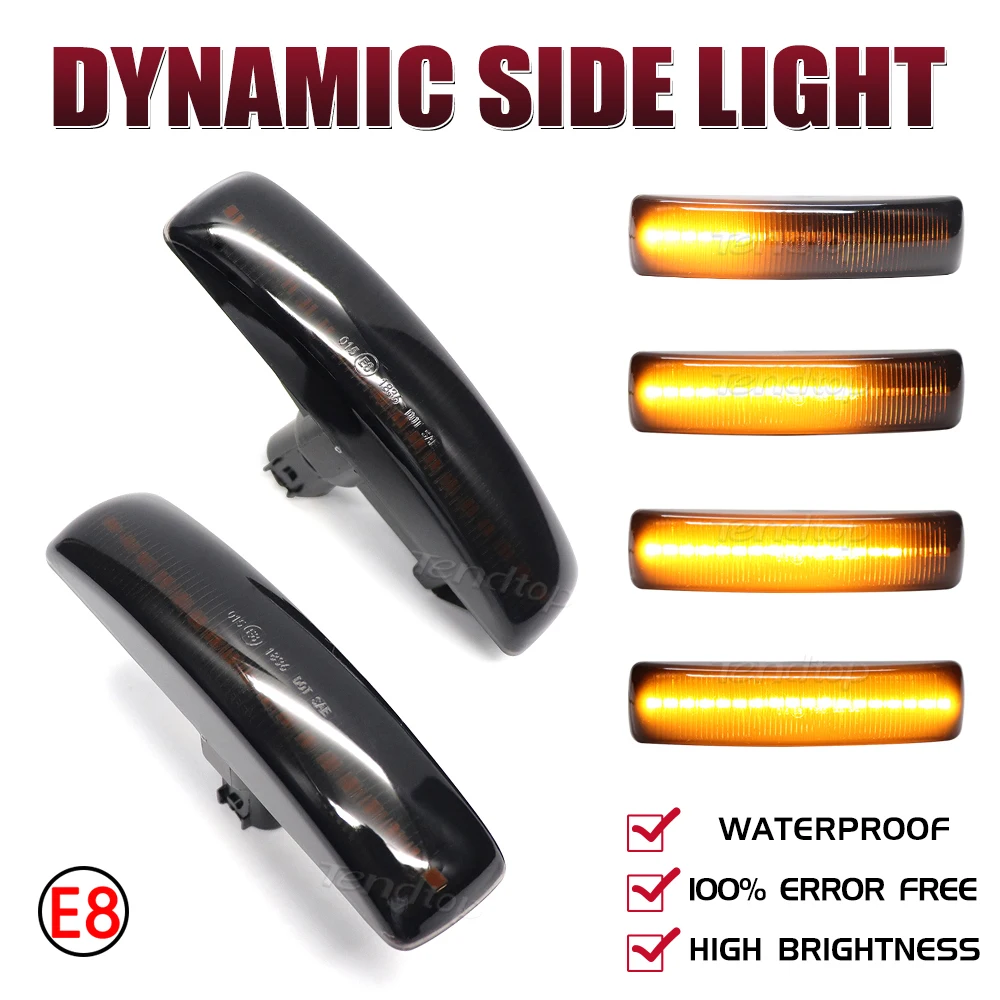 Dynamic LED Turn Signal Side Marker Lamp Water Blinker Indicator Light For Land Rover Range Rover Sport Discovery 3 4 Freeland 2