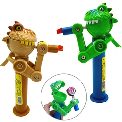 1 PC Creative Lollipop Robot Holder Dinosaur Eat Lollipop Pop Ups Case Candy Storage Cool Decompression Toy Gifts for Kids