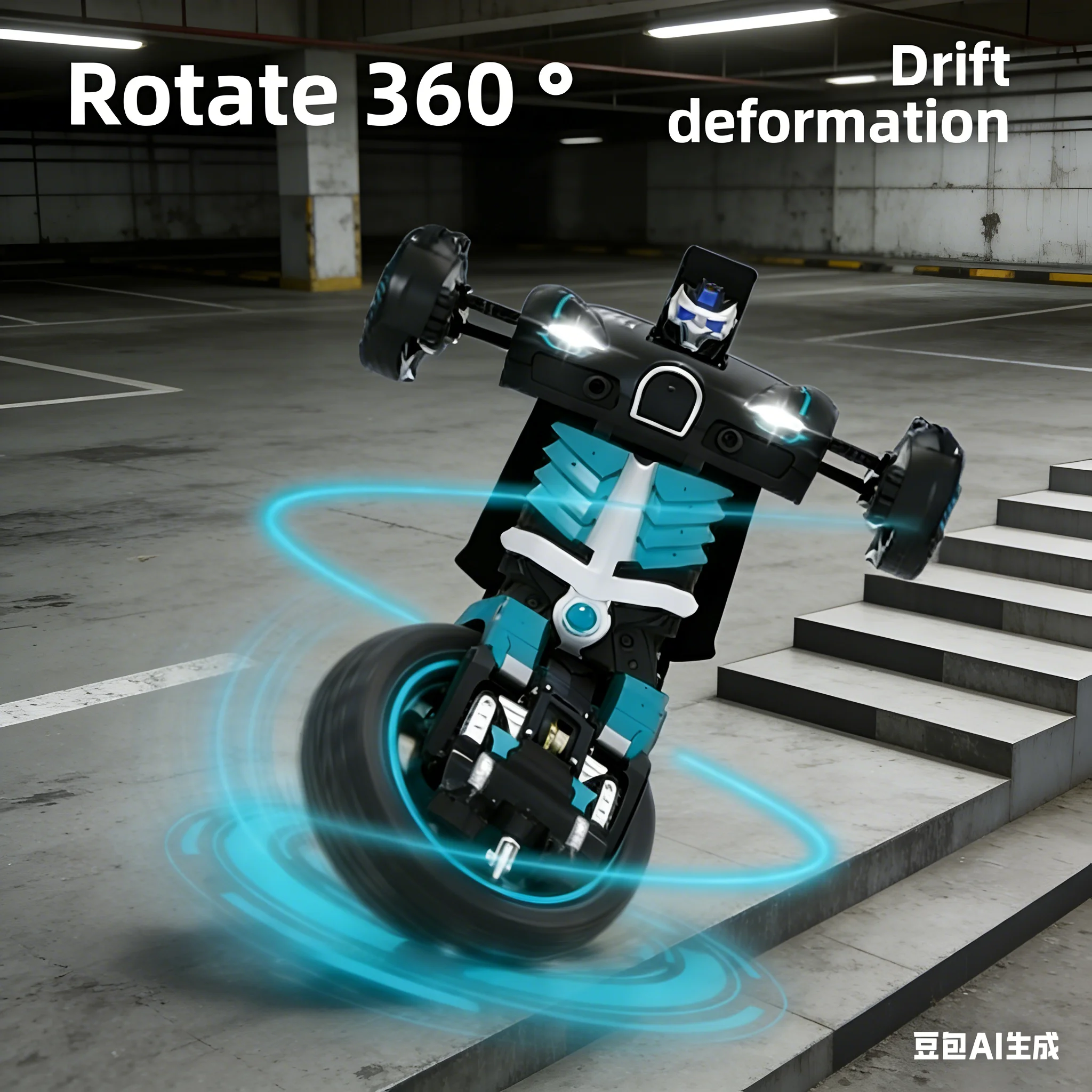 แปลงร่างรถหุ่นยนต์เทอร์โบ RC – รถแข่งไฟฟ้าแบบชาร์จได้ |   ของเล่นเด็กชายและเด็กหญิง (อายุ 3-6 และ 8 ปี)