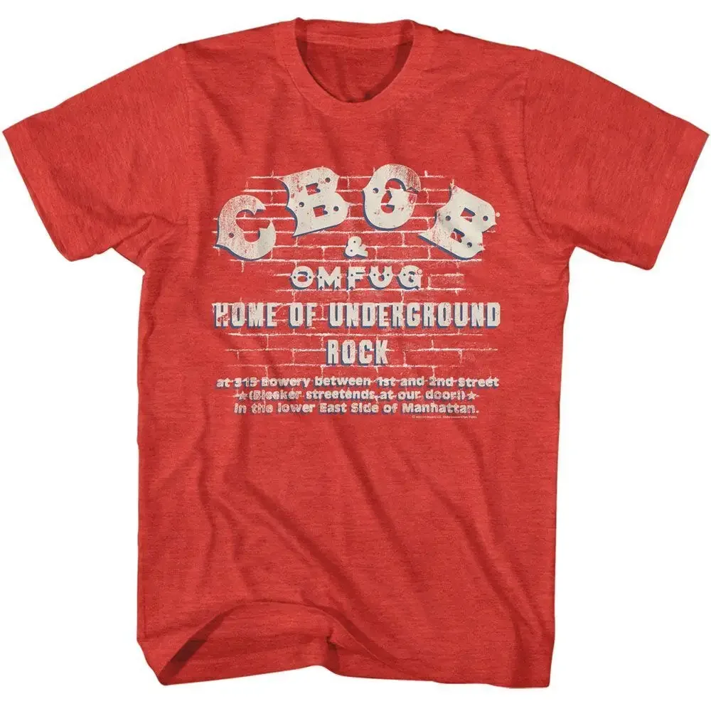 CBGB Logo On Wall Music T Shirt