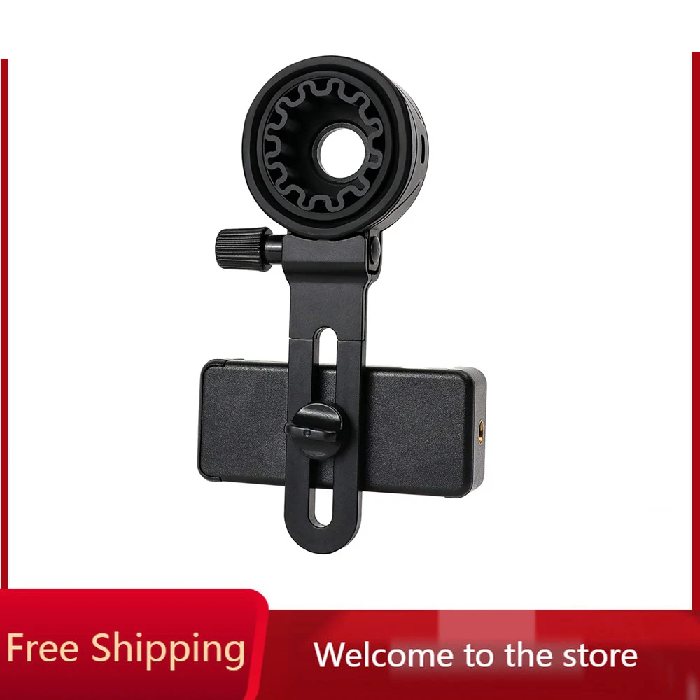 Telescope Phone Adapter Mount for Compatible Binoculars, Monocular, Microscope, Spotting Scope, Telescope