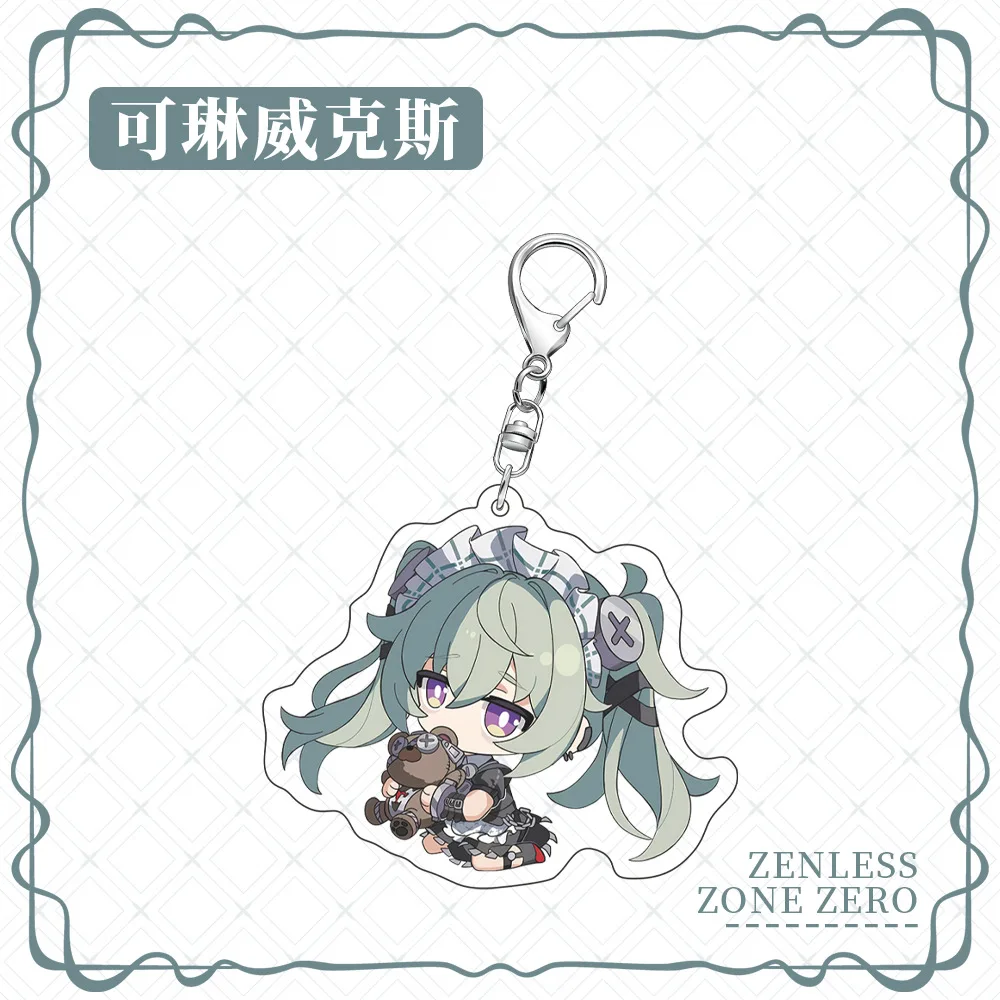 لعبة Zenless منطقة صفر إلين جو فون ليكون كورين ويكس ألكسندريا سيباستيان تأثيري حلي سلسلة مفاتيح مصنوعة من الأكريليك مفتاح الملحقات