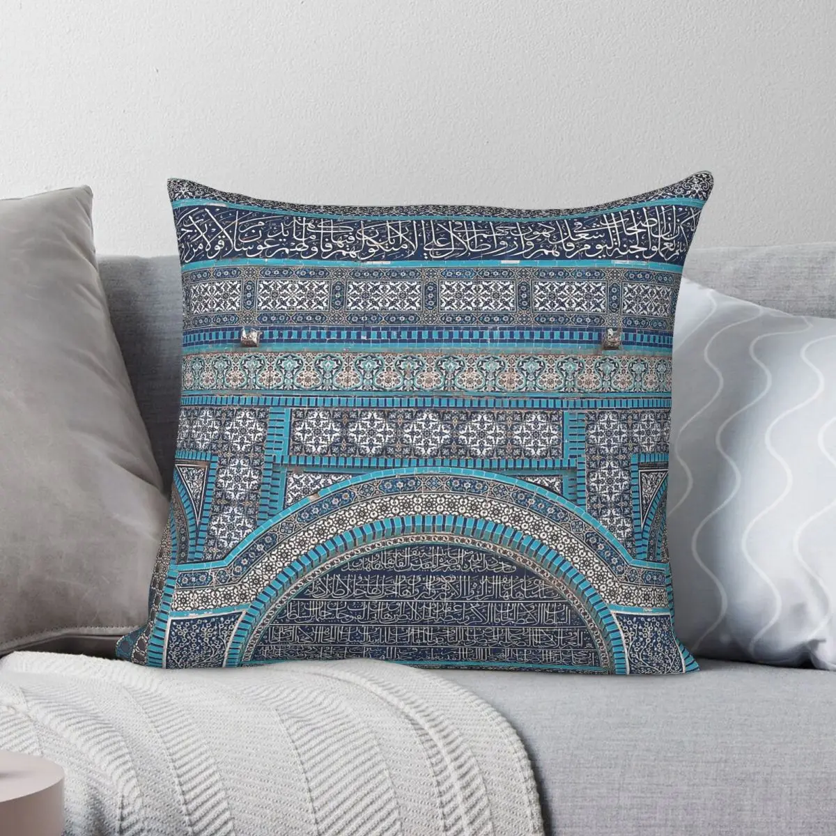 Jerusalem Dome Of Rock Pillowcase Polyester Linen Velvet Creative Zip Decorative Throw Pillow Case Home Cushion Cover 45x45