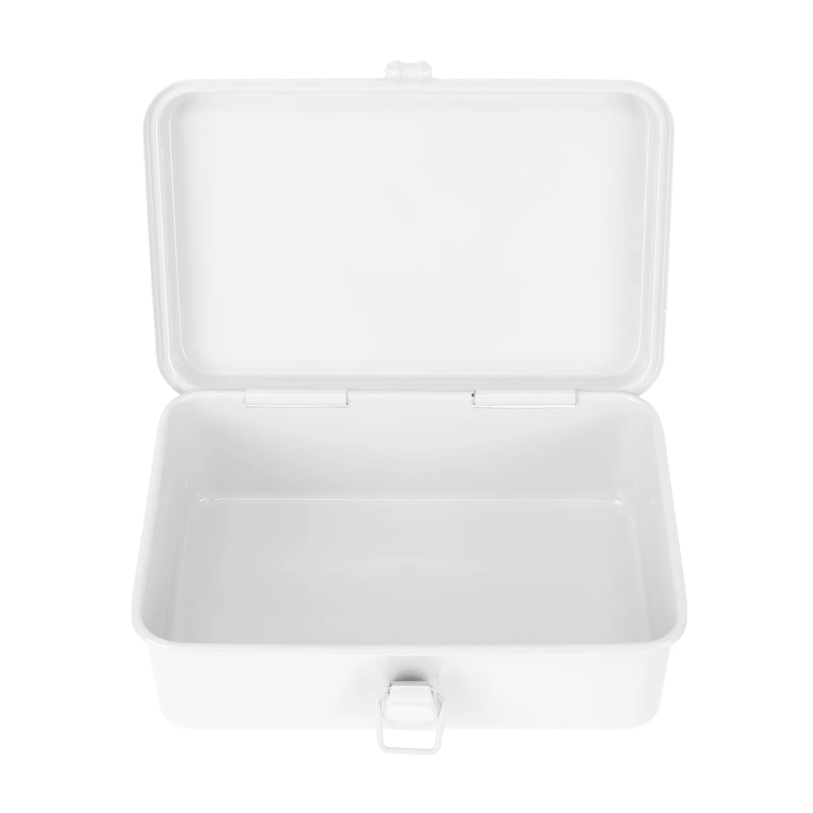 

Stationery Box White Small with Lid Desktop Organizer Container Bins Shock Resistant Drop Proof Wear Resistant Strong