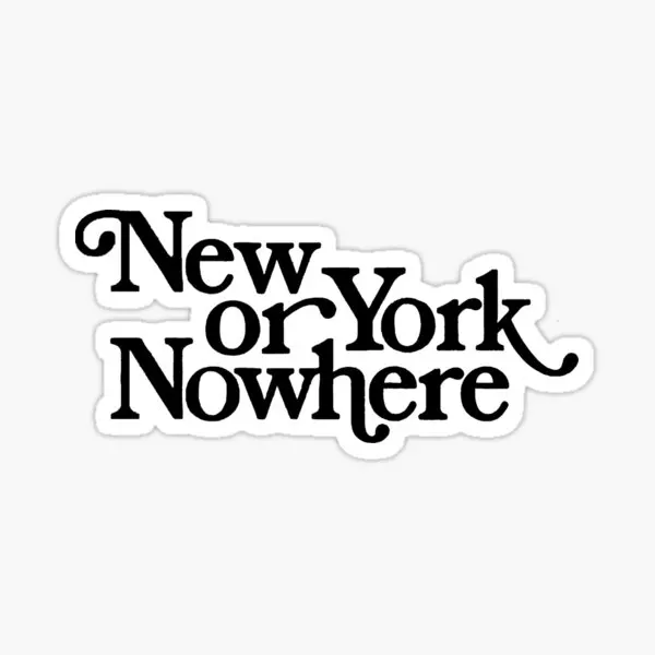 New York Or Nowhere  5PCS Stickers for Background Cute Cartoon Home Kid Decor  Stickers Funny Living Room Print Laptop
