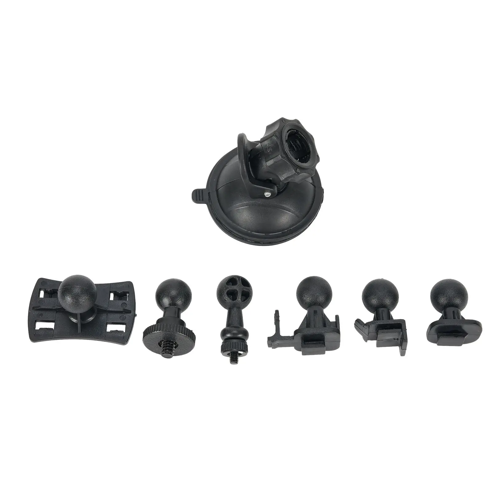 

1x Cam Mount Holder Car Suction Cup For Dash Cam Holder Vehicle Video Recorder With 6 Type Adapter Security GPS Accessories Part