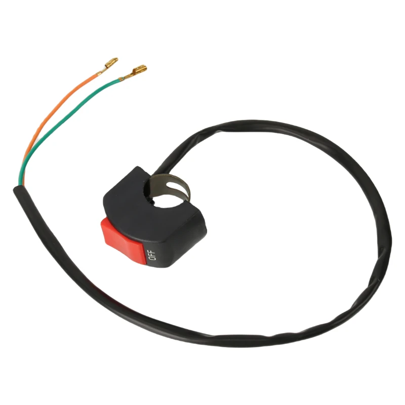 22mm ON/OFF Motorcycle Switch Push Button 12V Button Connector Handlebar Switch for ATV Electronic Bike Scooter Motorbike