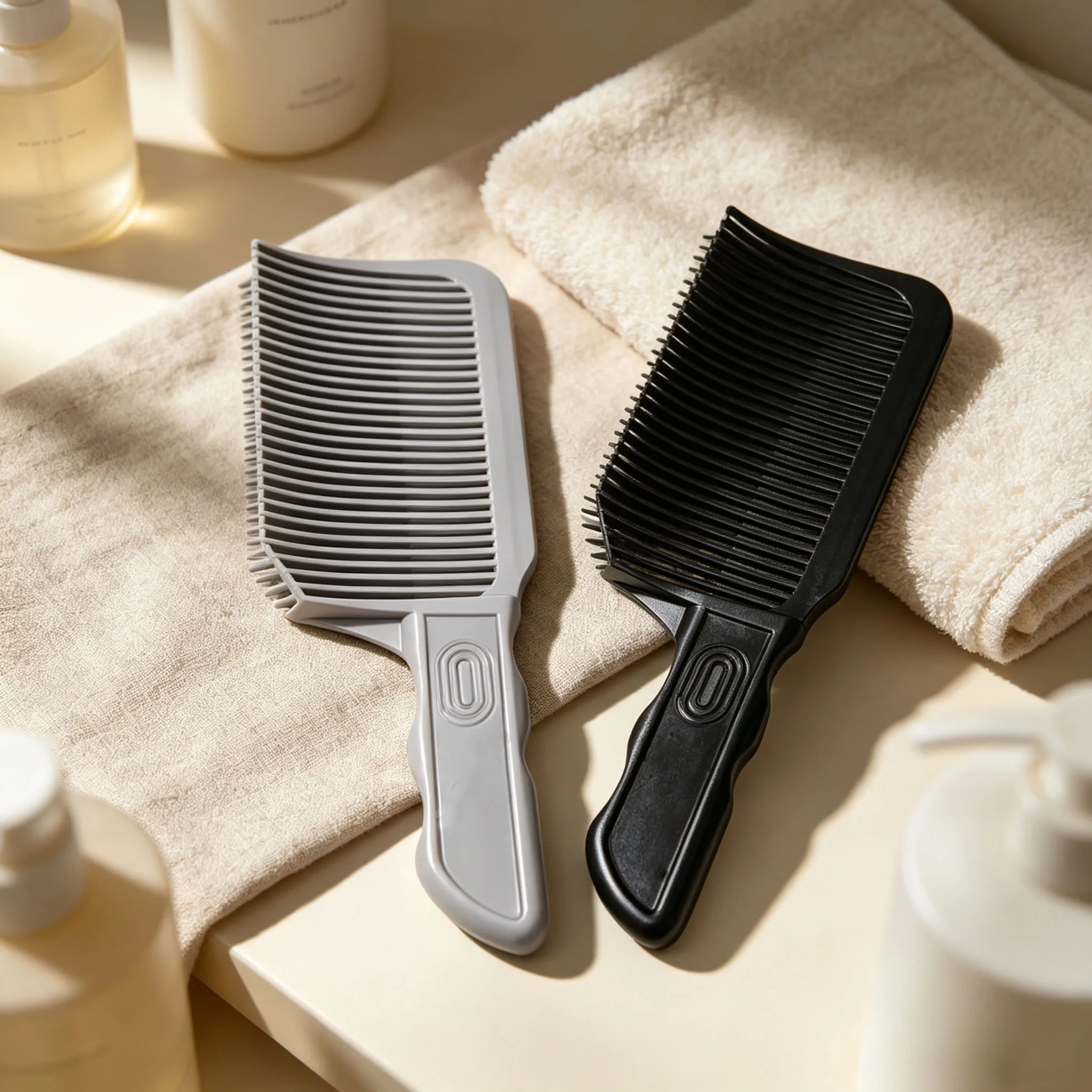 Fading Comb Professional Barber Clipper Blending Flat Top Hair Cutting Comb for Men Heat Resistant Fade Brush Salon Styling Tool