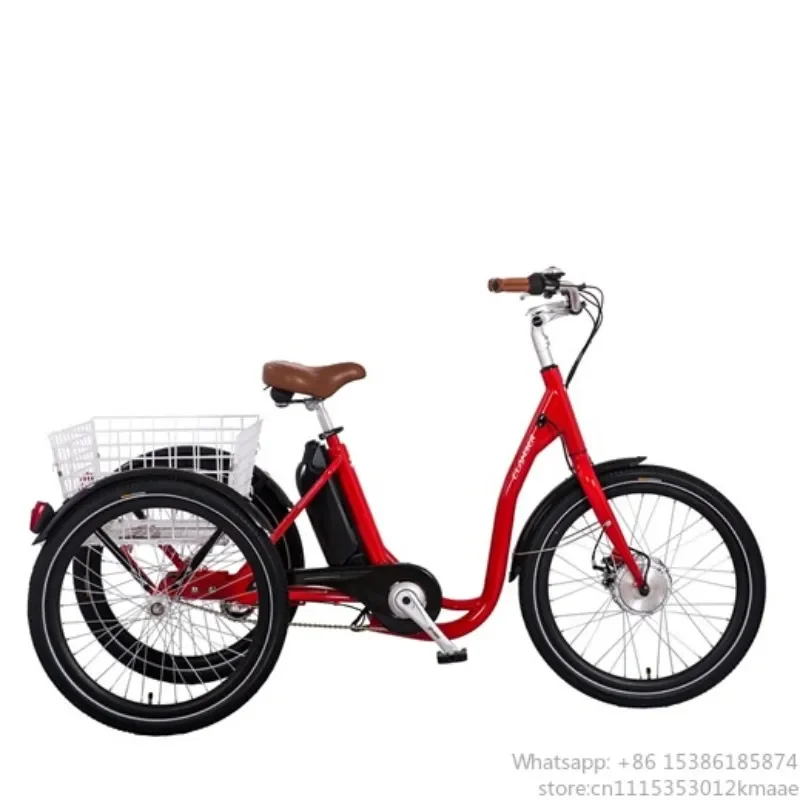 Three Wheel Bike Electric Cargo Tricycle 24 Inch Wheel Electric Adult Tricycle for Sale