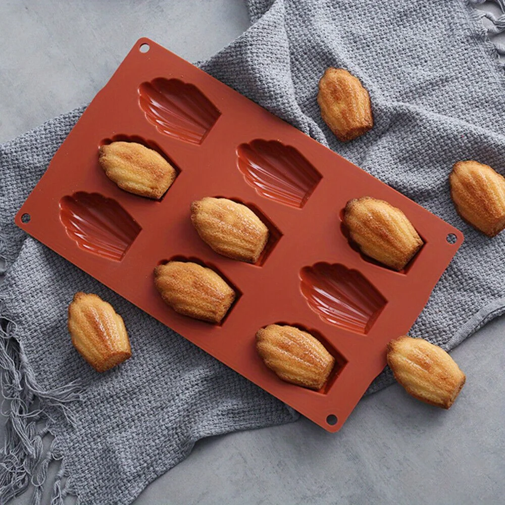 

1pcs 9 holes DIY Madeleine Silicone Cake Baking Mold Pan Shell Cookie Chocolate Mold bakeware baking pan baking tray