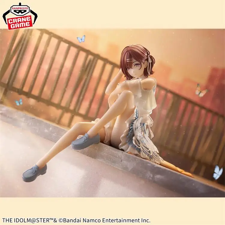 in stock Original Bandai Banpresto Espresto The Idolmaster Shiny Colors Higuchi Madoka Anime Kawaii Girl Figures Sitting Posture