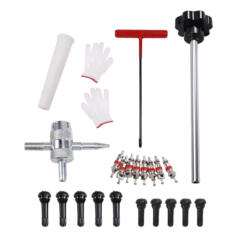 

Быстросменный набор инструментов для клапана шины, стержень клапана шины для TR413, набор инструментов для замены и установки клапана-A97E