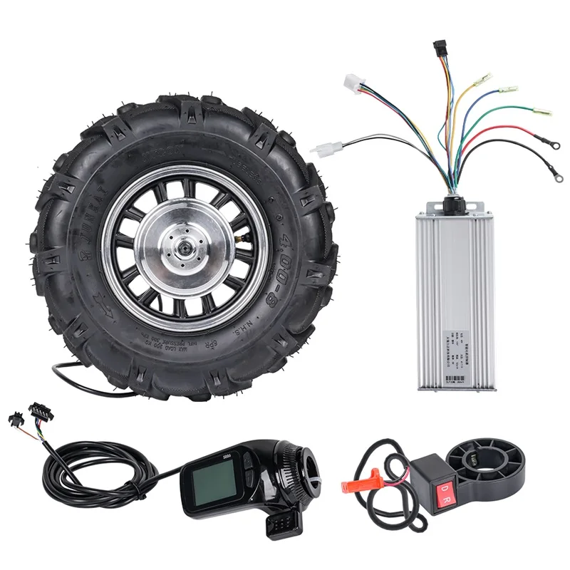 BLDC Brushless Reduction Hub Motor 16 Inch 48v 500w Wheel Hub Motor Rear Hub Motor Kit Use for Wheelbarrow