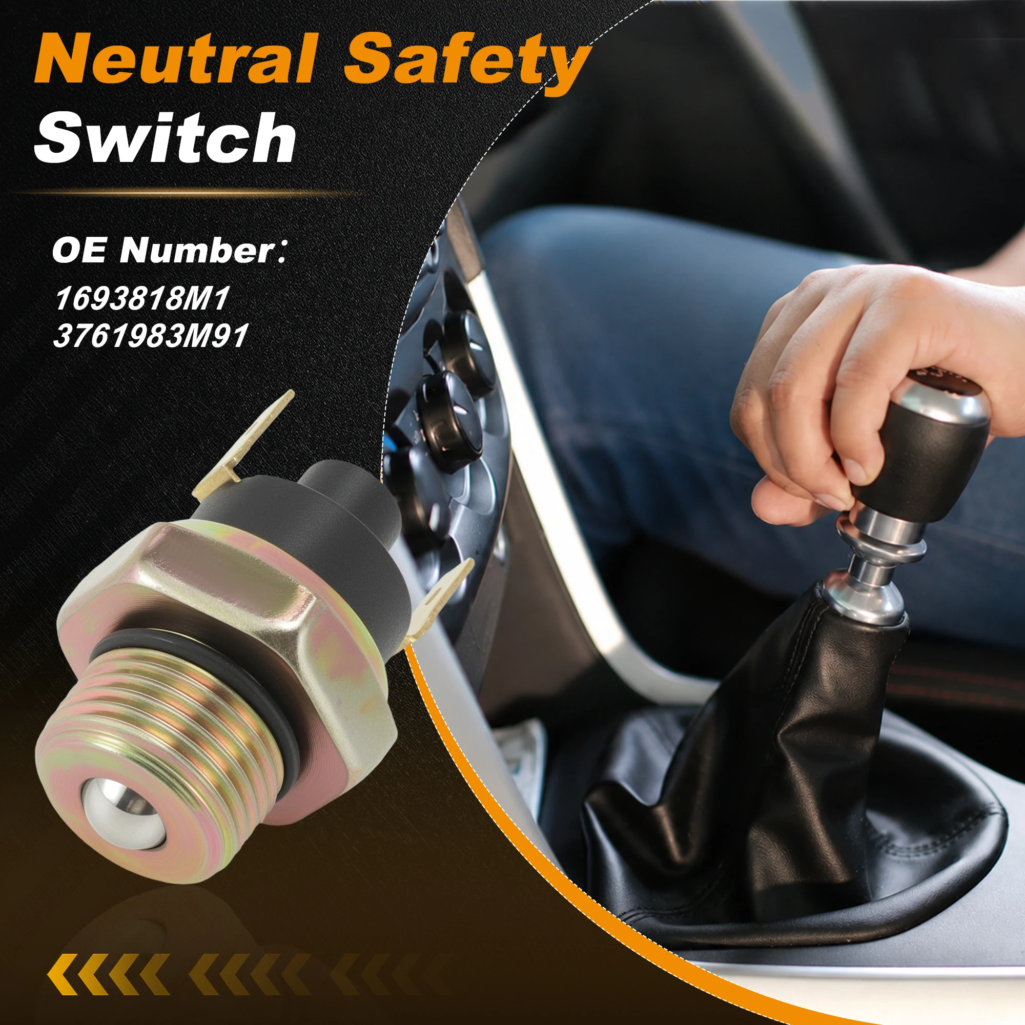 X Autohaux Tractor Neutral Safety Switch 1693818M1 for Massey Ferguson