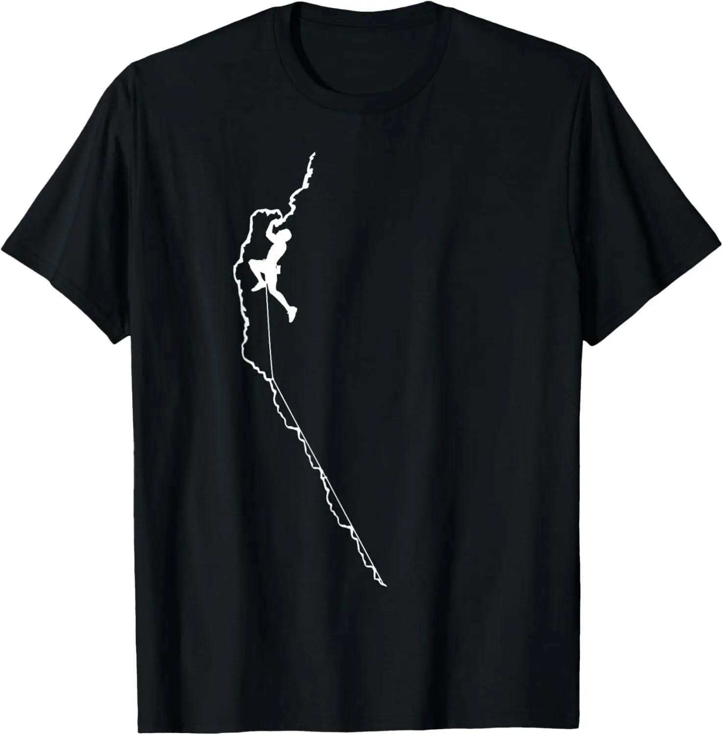 Rock Climbing Graphic Tee Men Sport Bouldering Mountaineer Outdoor Activity Gift T-Shirt