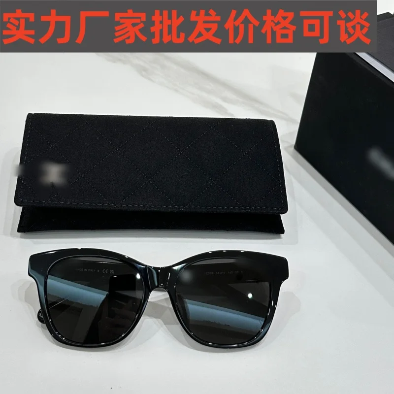 Men's Sunglasses2023New Plate Square Sun Glasses5482Elegant Pearl Sunshade Sunglasses Men's UV Protection Degree