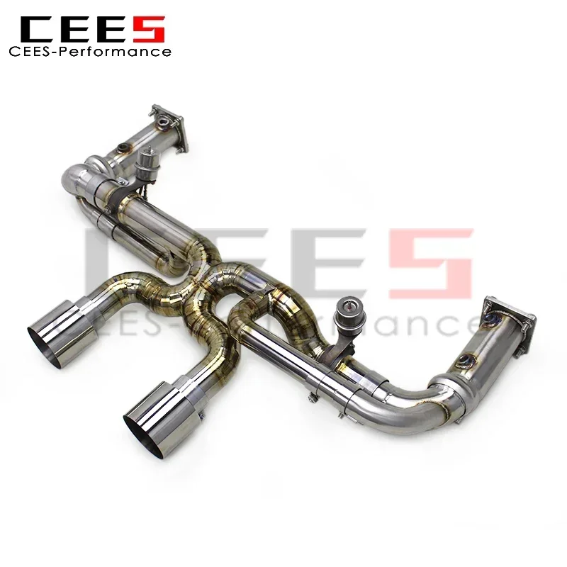 CEES Lightweight Exhaust for Porsche 911 991/991.2 Carrera S 3.0T 2016-2018 Upgrades GT3 Valved Sport Axle Back Section Exhaust