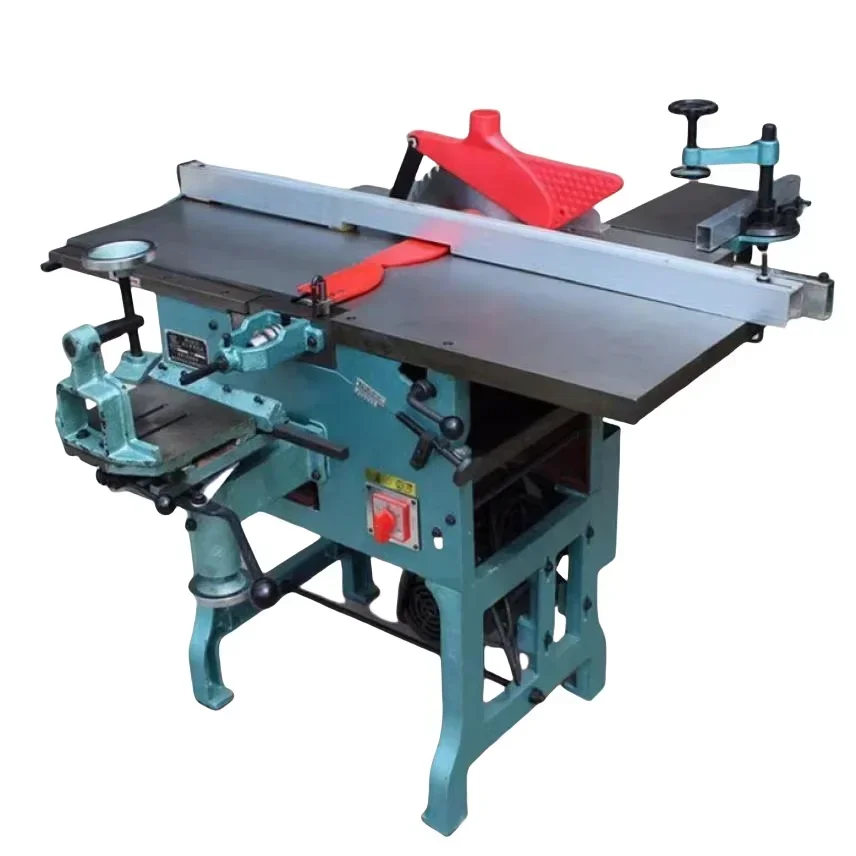 For 300 mm 11.8 inch economic woodworking combination 5 function table multifunction sawing machine planer drilling mortise