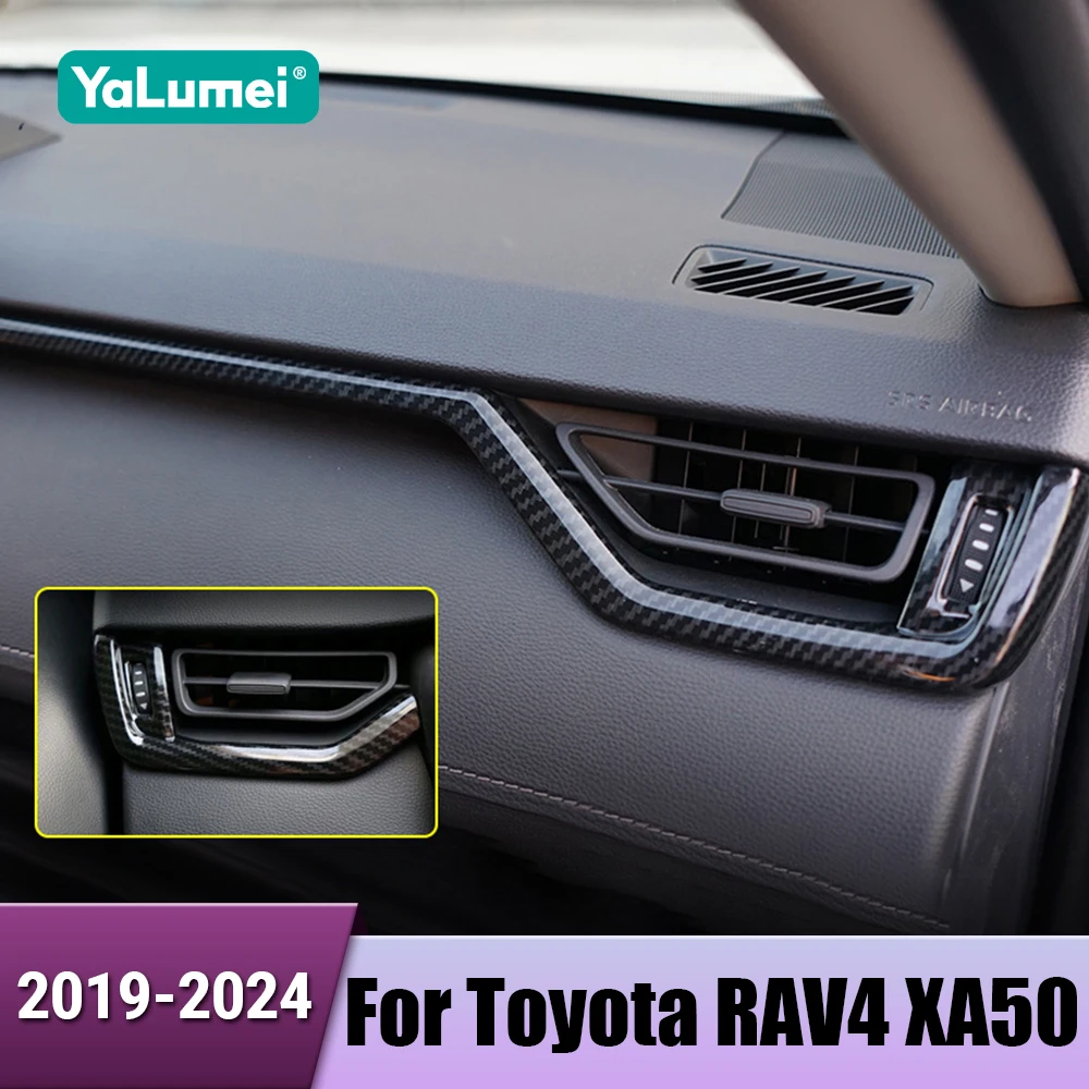 Auto Dashboard Panel Trim Streifen Instrument Abdeckung Aufkleber Zubehör Für Toyota RAV4 XA50 2019 2020 2021 2022 2023 2024 Hybrid
