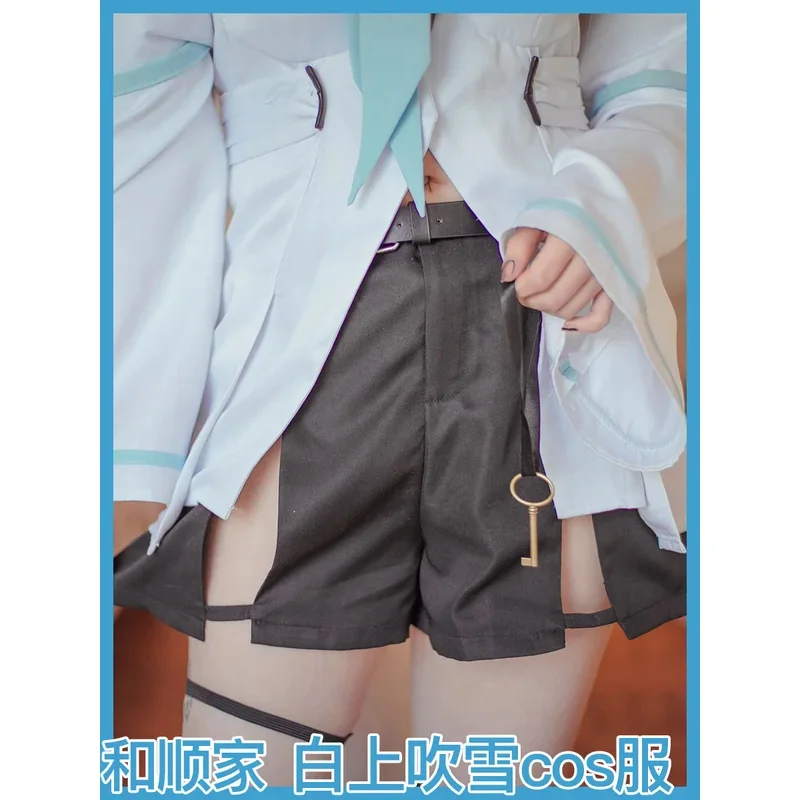 

ss23Hololive Shirakami Fubuki аниме костюмы для косплея животные лиса топы шорты униформа наряд на Хэллоуин