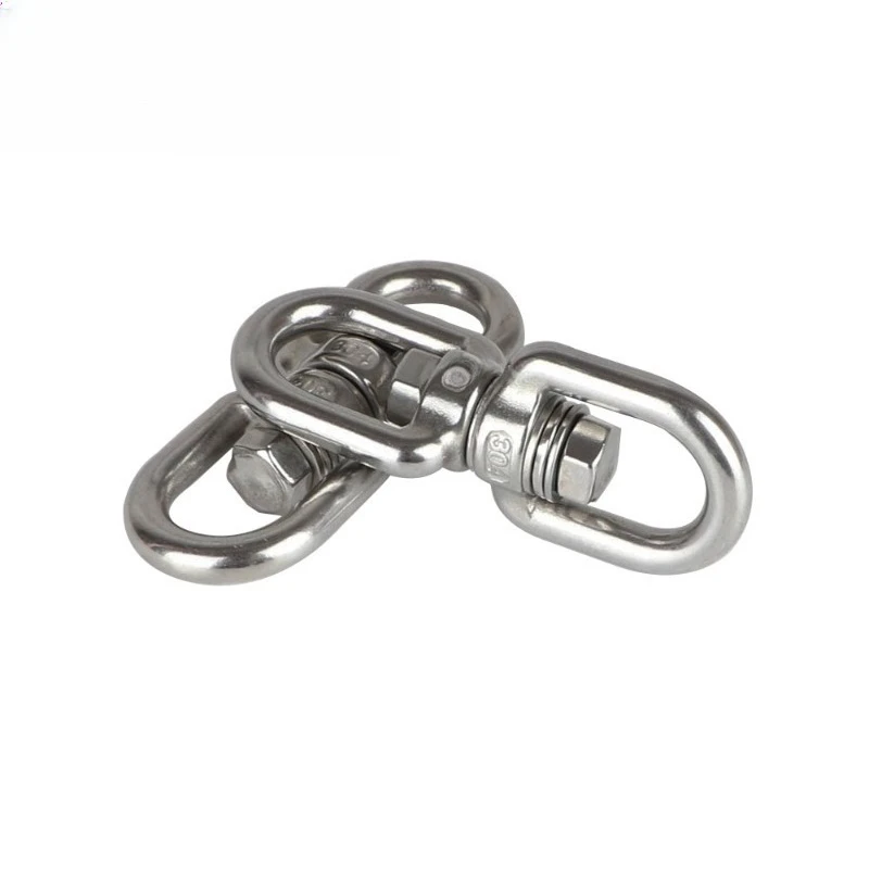 304 stainless steel with bearing rotating ring, universal ring 8-ring, chain buckle, swing accessories outdoor hardware