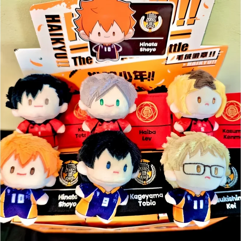 

Original Haikyuu!! Shoyo Hinata Plush Toy Badge Cosplay Stuffed Badge Collection Resonance Volleyball Model Toy Christmas Gift