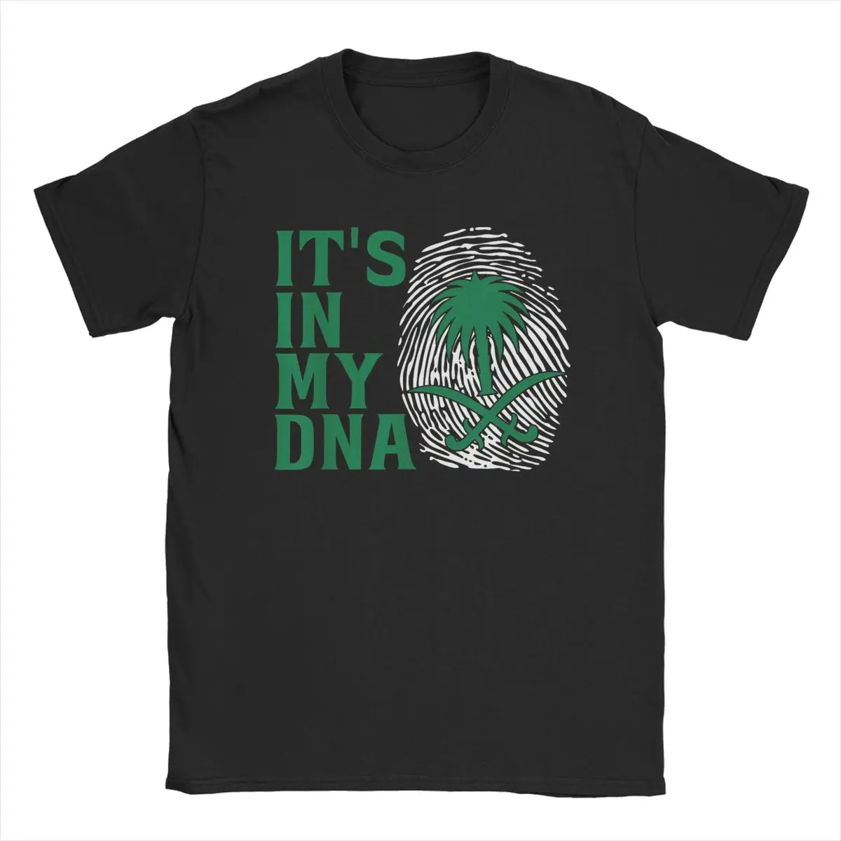 Saudi Arabia National Day It's In Our DNA T-Shirts Men Casual Pure Cotton Tee Shirt O Neck Short Sleeve T Shirts Clothes