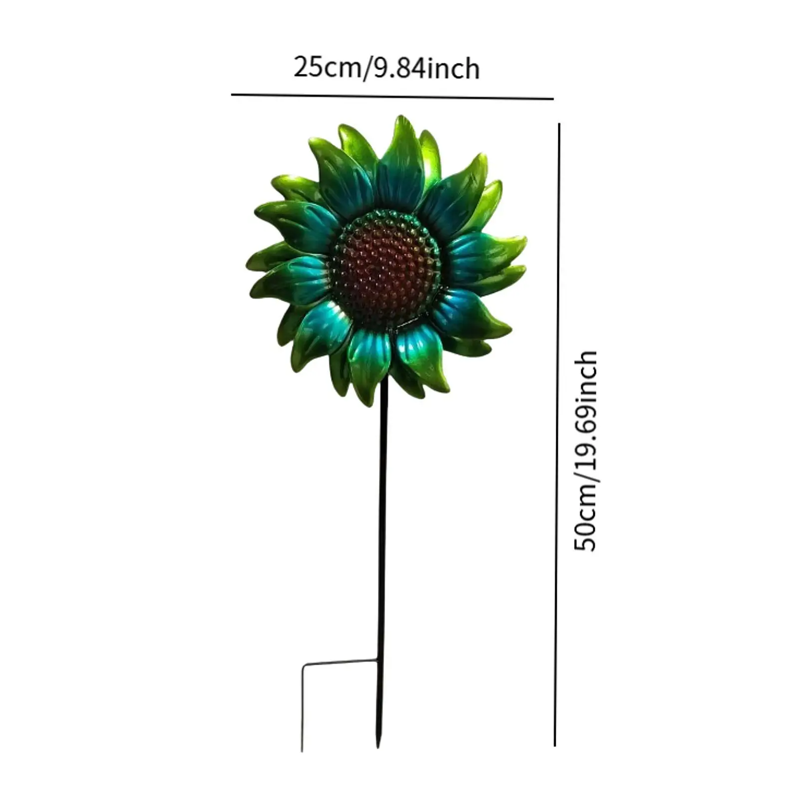 Sunflower Garden Stake Garden Decor for Outside Portable Stylish Rustic Spring