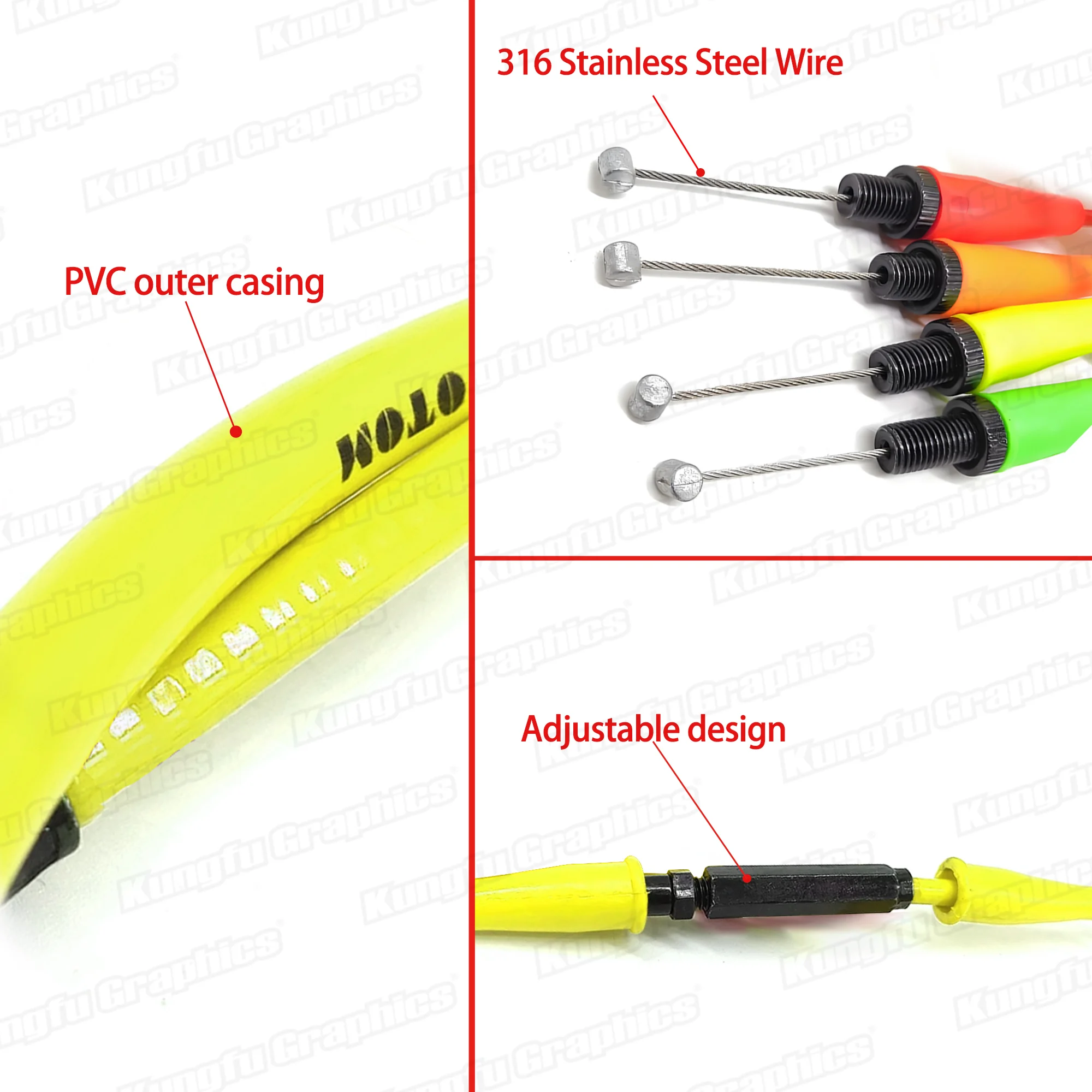 قابل للتعديل دراجة نارية خنق كابل خرطوم مسرع اتصال مستقيم للدراجة الترابية CB NC محركات موتوكروس إندورو #3