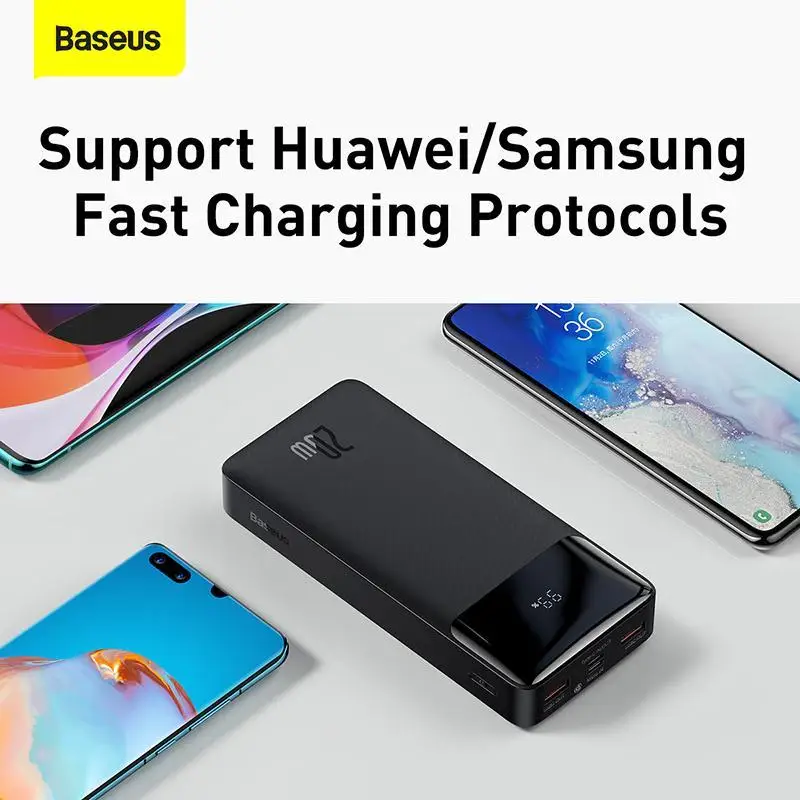 Baseus 30000mAh Power Bank przenośna ładowarka bateria zewnętrzna