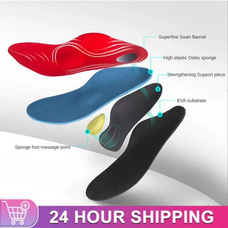 Severe Flat Feet Insoles Orthotic Arch Support Inserts Orthopedic Shoes Sole For High Heel Plantar Fasciitis Men Woman