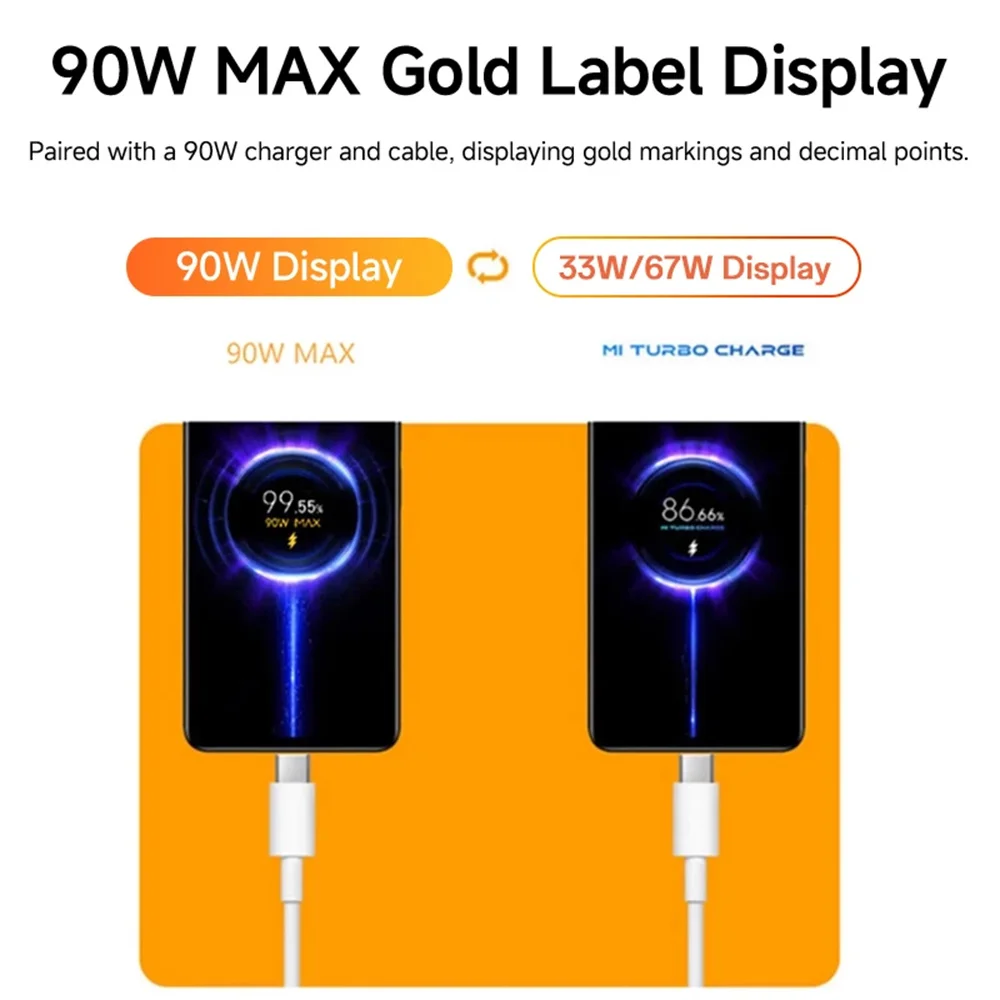 90 واط شاحن يو اس بي شحن سريع للغاية شحن سريع QC3.0 نوع C كابل الهاتف المحمول الجدار محول لهواوي ريدمي Xiaomi 15 17 برو #5