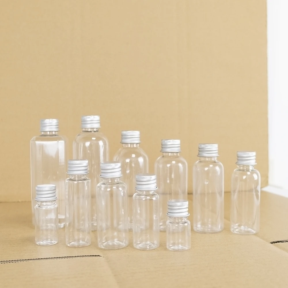 5ml to 100ml Batch Customized Plastic Bottles Hot Selling Products Transparent Empty Jars Reusable Vials 20Pcs or 100Pcs