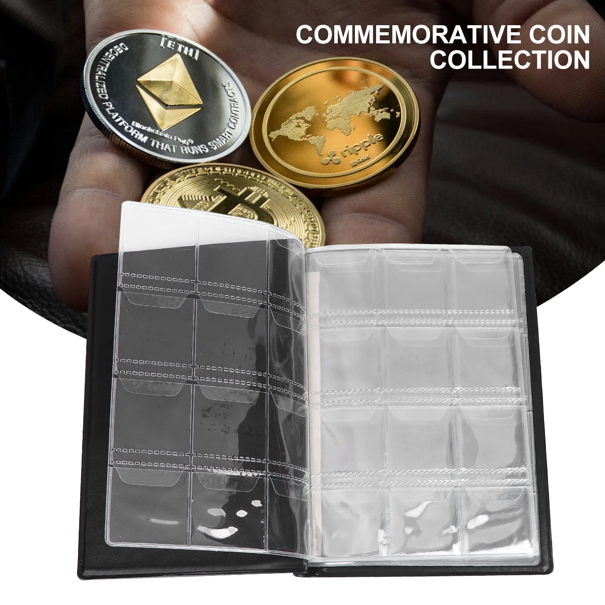 

120 Coins ganizer PVC Collector Coins Collection Collecting ganizer Album Material Coin Stock Coin Token Album