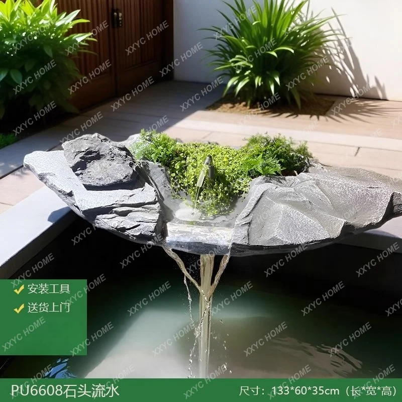 

DDNew Chinese-style simple simulation art decoration flowing water landscape ornament hall, villa clubhouse