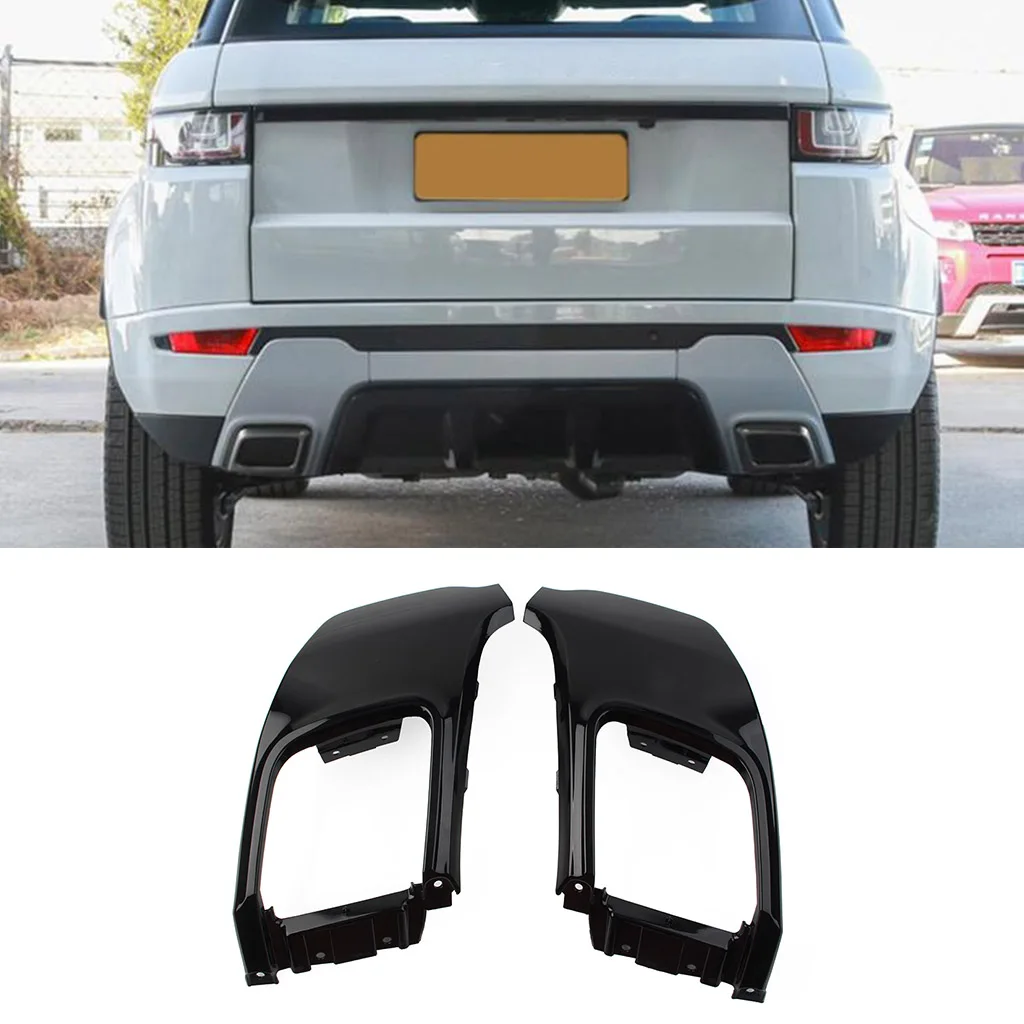 1Pcs Rear Bumper Tail Throat Exhaust Pipe Trim For Land Rover Range Rover Evoque 2010 2011 2012 2013 2014 2015 2016 2017 2018