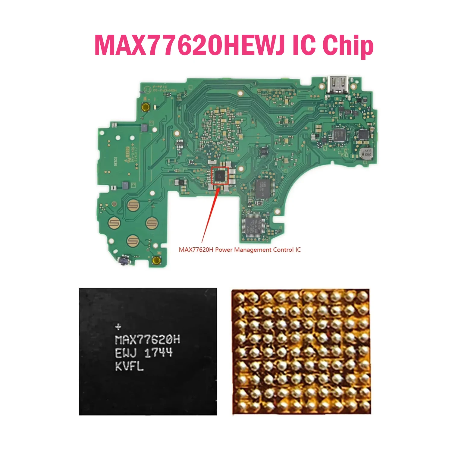 

1-5pcs MAX77620H IC Chip MAX77620HEWJ MAX77620H EWJ Power IC for Nintendo Switch Lite Consoles for NS Lite