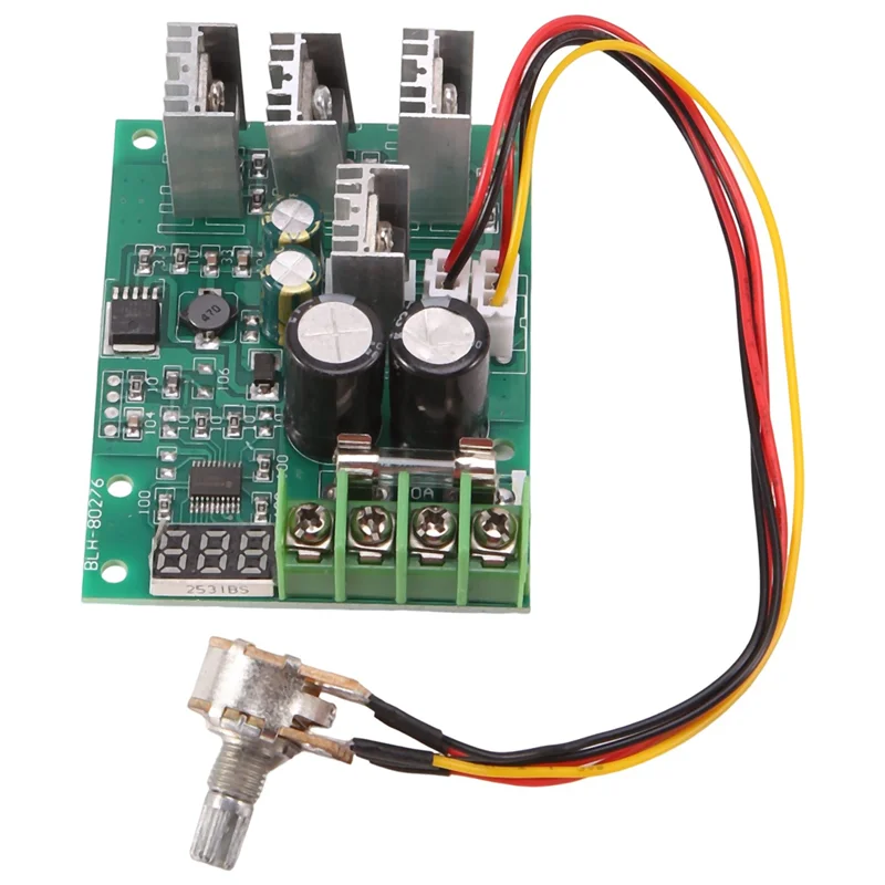 DC 6-60V 30A Adjustable LED Digital Motor Speed Regulator PWM DC Motor Speed Controller 12V 24V 36V 48V