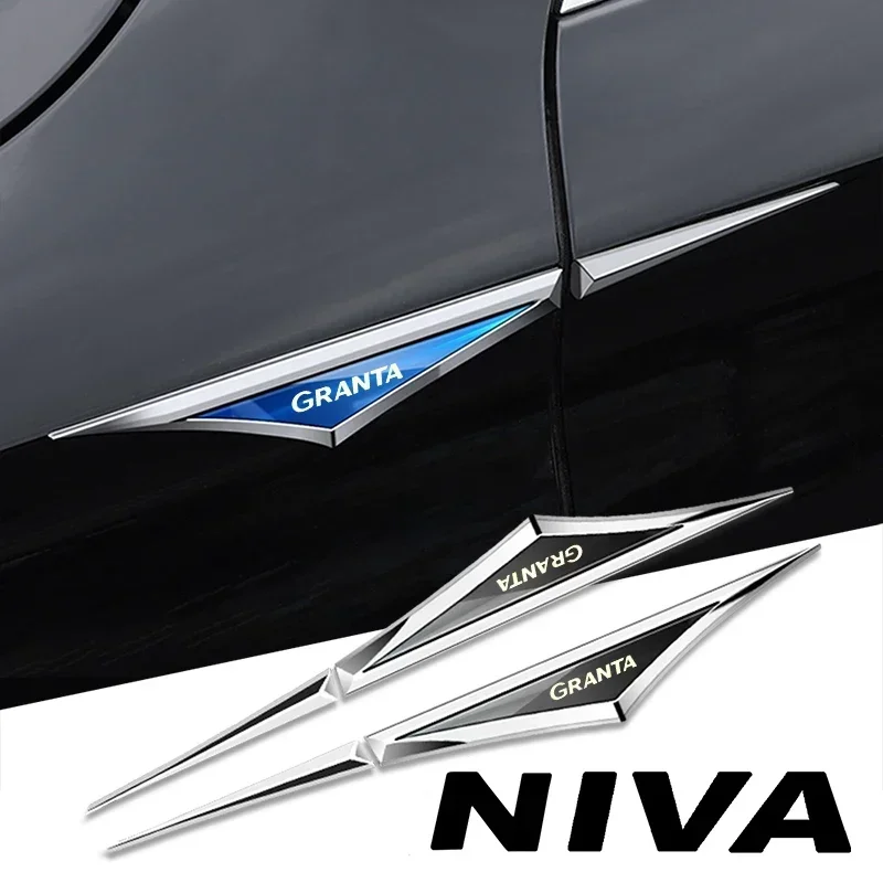 

2pcs 3d alloy car stickers car accsesories accessory for VESTA XRAY NIVA granta