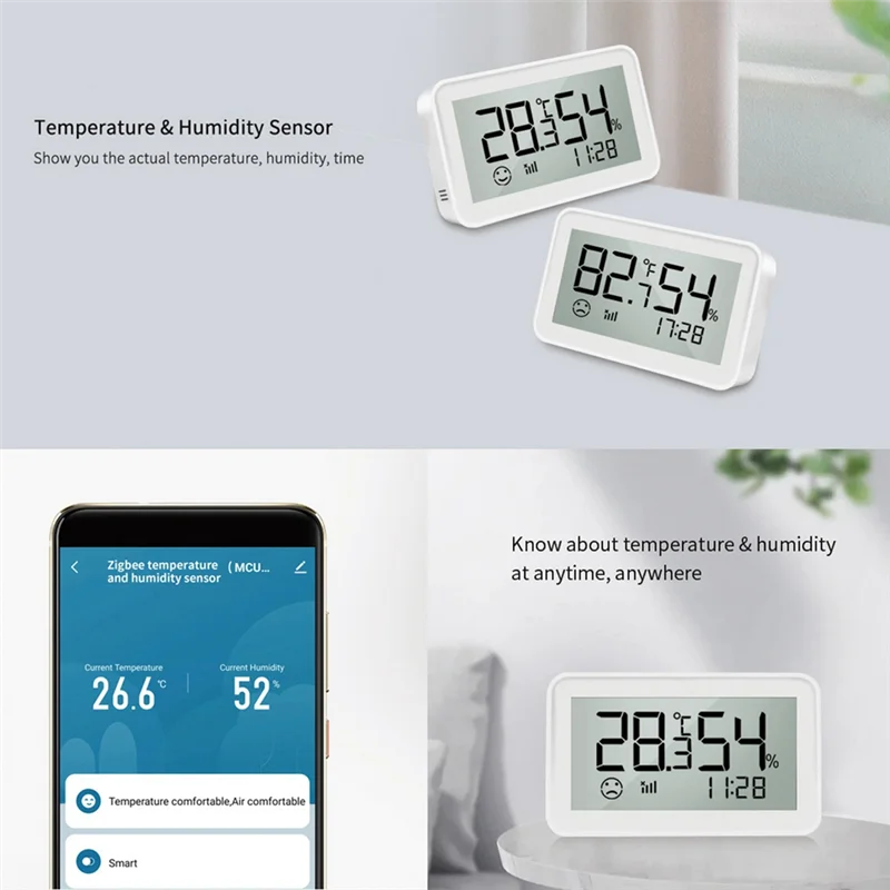 AK51-Graffiti Smart Electronics Indoor Home Thermometer Humidity Meter Sensor Multi-Function Convenient
