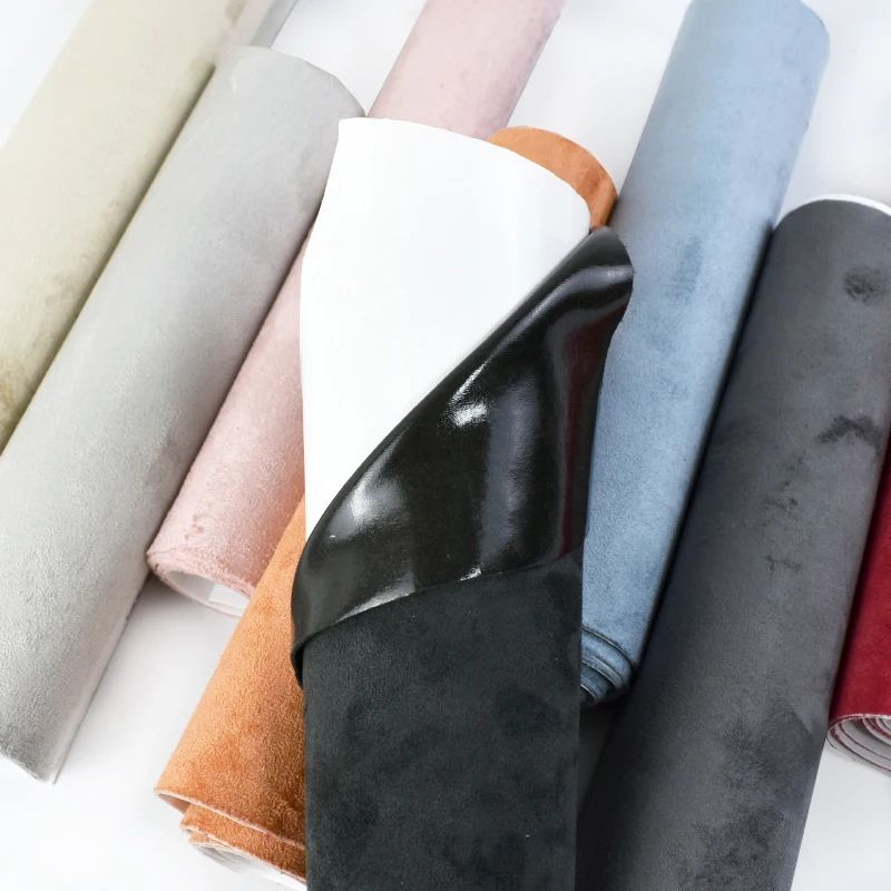 

20x30cm/20x70cm/50x143cm Suede Self-adhesive Leather Fabric 0.8mm Thick Synthetic Fabrics for Car Interior Velvet Cloth Supply