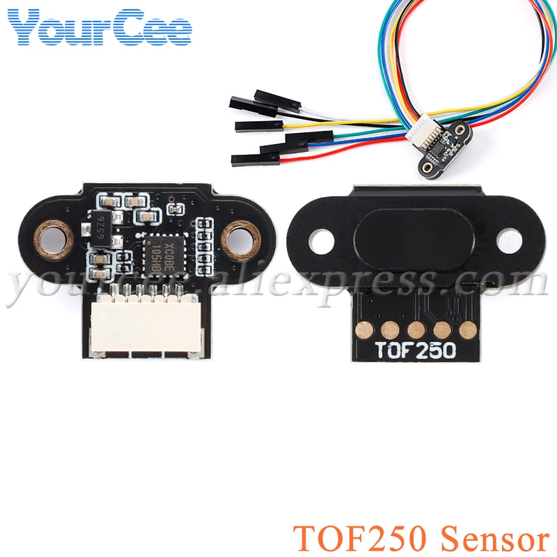 TOF250 ToF Laser Ranging Module 2.5m Distance Sensor Detecting Obstacles TTL IIC I2C Time of Flight