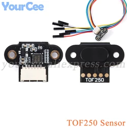 TOF250 ToF Laser Ranging Module 2.5m Distance Sensor Detecting Obstacles TTL IIC I2C Time of Flight