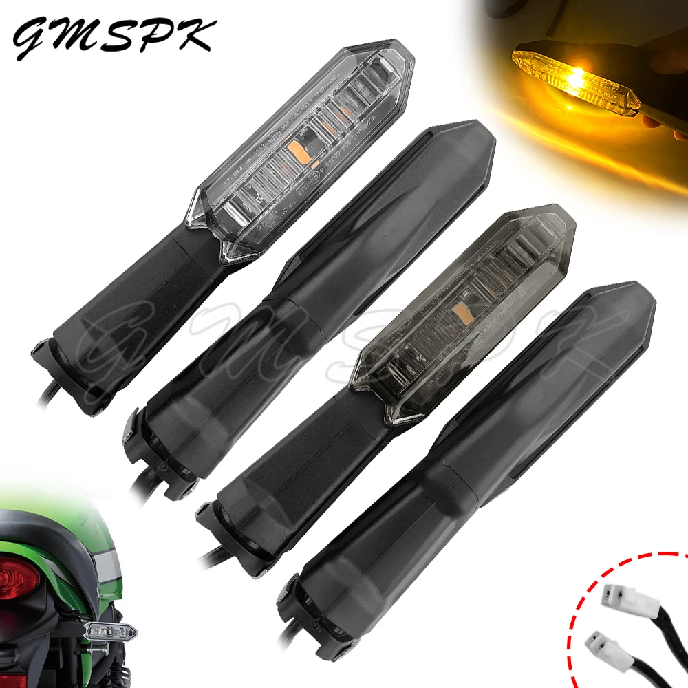 

Motorcycle LED Turn Signal Indicator Flashing Light Fit for KAWASAKI VERSYS 1000 650 VERSYS-X NINJA 250 300 Z750 Z1000 Z H2 ER6N